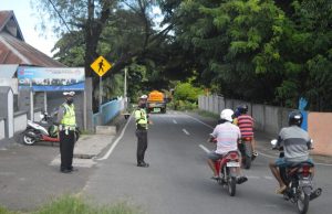 Satuan Lalulintas Polres MTB Terus Berikan Rasa Aman Di Jalan Raya