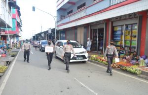 Sat Samapta Polres MTB Terus Gencar Himbau Warga Cegah Covid 19