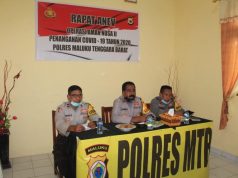 Kapolres MTB Pimpin Anev Operasi Aman Nusa II Tahun 2020