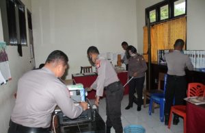 Bag Sumda Polres MTB Kerja Bakti Bersih-Bersih Ruangan Cegah Corona