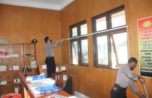 Antisipasi Virus Corona, Sikeu Polres MTB Bersih-bersih