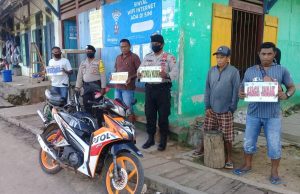 Polsek Larat Peduli Kemanusiaan Dengan Ajak Warganya Cegah Covid 19