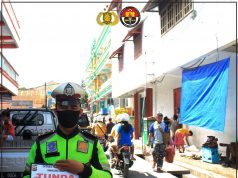Himbau Warga Tidak Mudik,Sat Lantas Polres MTB Turun Jalan