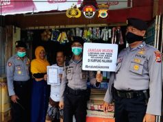 Kasat Samapta Polres MTB Laksanakan Patroli Himbau Warga Agar Tidak Mudik Cegah Virus Corona