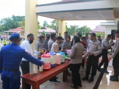 Cegah Covid 19, Personil Polres MTB Terima Extra Fooding