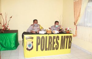 Kapolres MTB Pimpin Anev Mingguan Polres MTB