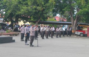 Mari Kita Tanamkan Rasa Empati Kepada Masyarakat Ucap Kapolres MTB Saat Apel Pagi