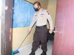 Dengan Bersihkan Ruangan Kerja, Siwas Polres MTB Lawan Covid 19