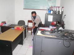 Jaga Kebersihan Ruangan, Sitipol Polres MTB Cegah Covid 19