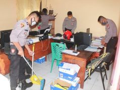 Antisipasi Covid 19, Ruangan Kerja Subbag Logistik Polres MTB Terus Dibersihkan