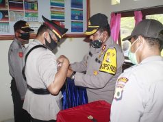 Kapolres MTB Pimpin Serah Terima Jabatan Kapolsek Wertamrian