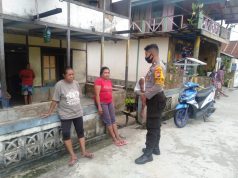 Bhabinkamtibmas Desa Atubul Dol Ajak Warga Bersama Cegah Covid 19