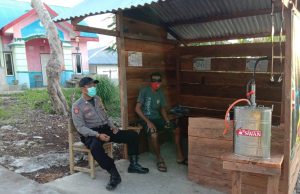 Bhabinkamtibmas Desa Awear Lama Ajak Warga Cegah Covid 19