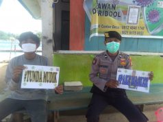 Personil Polsek Larat Ajak Warga Untuk Tidak Mudik Guna Cegah Covid 19