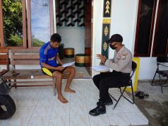 Lawan Covid 19, Sat Binmas Polres MTB Door To Door Rumah Warga Guna Sampaikan Maklumat Kapolri