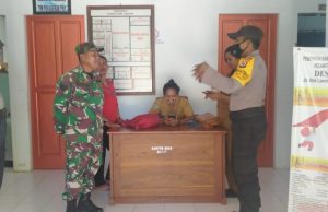 Bhabinkamtibmas Desa Olilit Timur,Melaksanakan Koordinasi Terkait Kesehatan Guna Cegah Covid 19