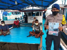Sebarkan Maklumat Kapolri,Sat Polair Polres MTB Cegah Covid 19