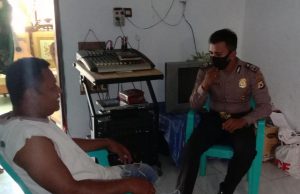 Brigpol Mario Uren, Brigadir Sat Binmas Polres MTB Gencar Sosialisasi Cegah Covid 19