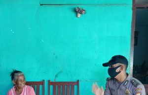 Sat Binmas Polres MTB Gencar Sosialisasi Cegah Covid 19 Pada Wargam Kelurahan Saumlaki