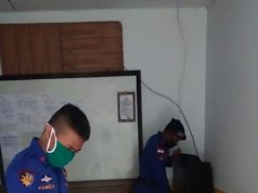 Melawan Covid 19, Satuan Polair Polres MTB Bakti Bersihkan Ruangan Kerja