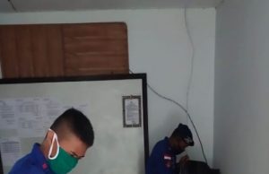 Melawan Covid 19, Satuan Polair Polres MTB Bakti Bersihkan Ruangan Kerja