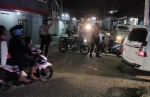 Sat Samapta Polres MTB Sambangi Jamaah Masjid An-Nur Yang Melaksanakan Sholat Taraweh