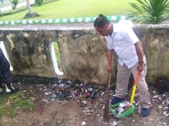 Cegah Virus Corona, Sipropam Polres MTB Bersihkan Ruangan Kerja