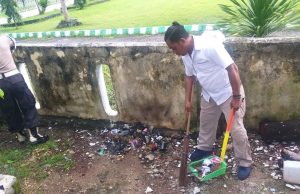 Cegah Virus Corona, Sipropam Polres MTB Bersihkan Ruangan Kerja