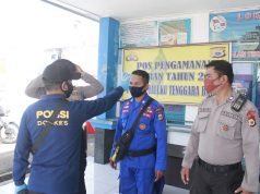 Polres MTB Lakukan Pemeriksaan Suhu Tubuh Anggota Pos Pam Dan Pos Yan Ops Ketupat 2020