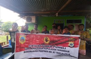Bhabinkamtibmas Sifnana Sosialisasikan Perpres nomor 87 tahun 2016 tentang Saber Pungli kepada warga binaan