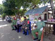 Bhabinkamtibmas Bersama Babinsa Berpadu Dalam Giat Pengawasan Sekaligus Pengamanan Area Lokasi Wisat
