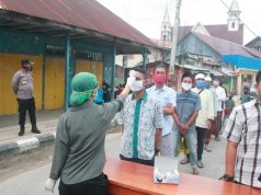 Polres MTB Berkerja Sama Dengan Dinkes Kepulauan Tanimbar Gelar Pemeriksaan Kesehatan Pada Saat Sholat Idul Fitri 1441 H