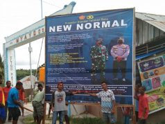 Polsek Nirunmas laksanakan pemasangan Baliho New Normal di wilkum Polsek