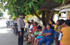 Cegah Virus Corona Terus Menjadi Bahan Sosialisasi Bhabinkamtibmas Desa Adaut