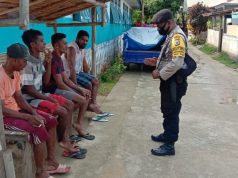 Bhabinkamtibmas Adodo Molu Gencar Himbau Warga Cegah Covid 19