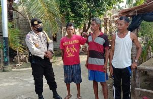 Bhabinkamtibmas Adodo Molu Terus Sampaikan Cegah Covid 19