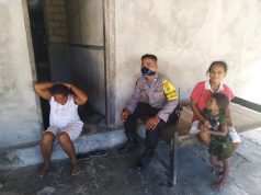 Bhabinkamtibmas Desa Amdasa, Ajak Warganya Cegah Covid 19