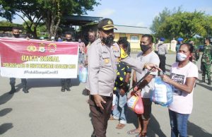 Polri Baksos Serempak Jelang Ramadan, Kapolres MTB Bersama Unsur Pimpinan TNI Bagi 477 Paket Sembako