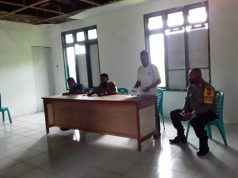 Bhabinkamtibmas Desa Ilngei Barat Hadir Sekaligus Pengamanan Giat Rapat Desa