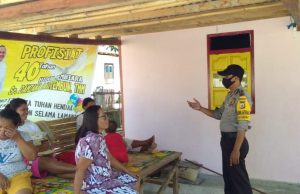 Pada Giat Binluh, Pencegahan Covid 19 Menjadi Pembahasan Bhabinkamtibmas Desa Kabiarat