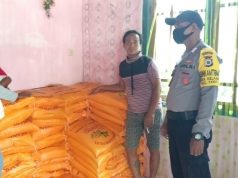 Giat Bansos Bagi Warga Dampak Covid 19 Mendapat Pengamanan Ketat Bhabinkamtibmas