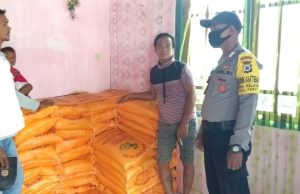 Giat Bansos Bagi Warga Dampak Covid 19 Mendapat Pengamanan Ketat Bhabinkamtibmas