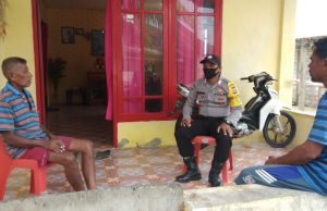 Protokol Pencegahan Covid 19 Terus Disosialisasikan Bhabinkamtibmas Desa Kelaan