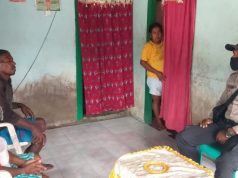 Sambil Sambang,Bhabinkamtibmas Desa Kelaan Sampaikan Pesan Kamtibmas Serta Ajakan Cegah Covid 19