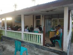 Bhabinkamtibmas Desa Keliobar Hadir Sekaligus Melaksanakan Pam Musyawarah Desa Perubahan Anggaran Desa