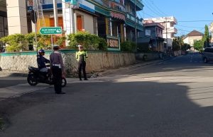 Dampak Pandemi Covid 19, Sat Lantas Polres MTB Terus Berikan Rasa Aman Di Jalan Raya
