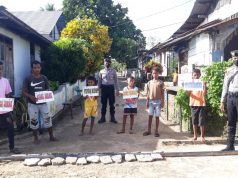 Cegah Covid 19 Terus Menjadi Giat Ajakan Polsek Larat