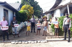 Cegah Covid 19 Terus Menjadi Giat Ajakan Polsek Larat