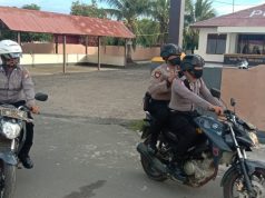 Patroli Rutin Polsek Larat Ditengah Pandemi Covid 19