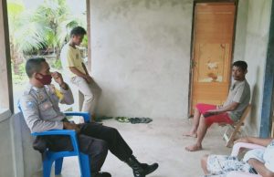 Cegah Covid 19 Terus Disosialisasikan Bhabinkamtibmas Desa Lauran